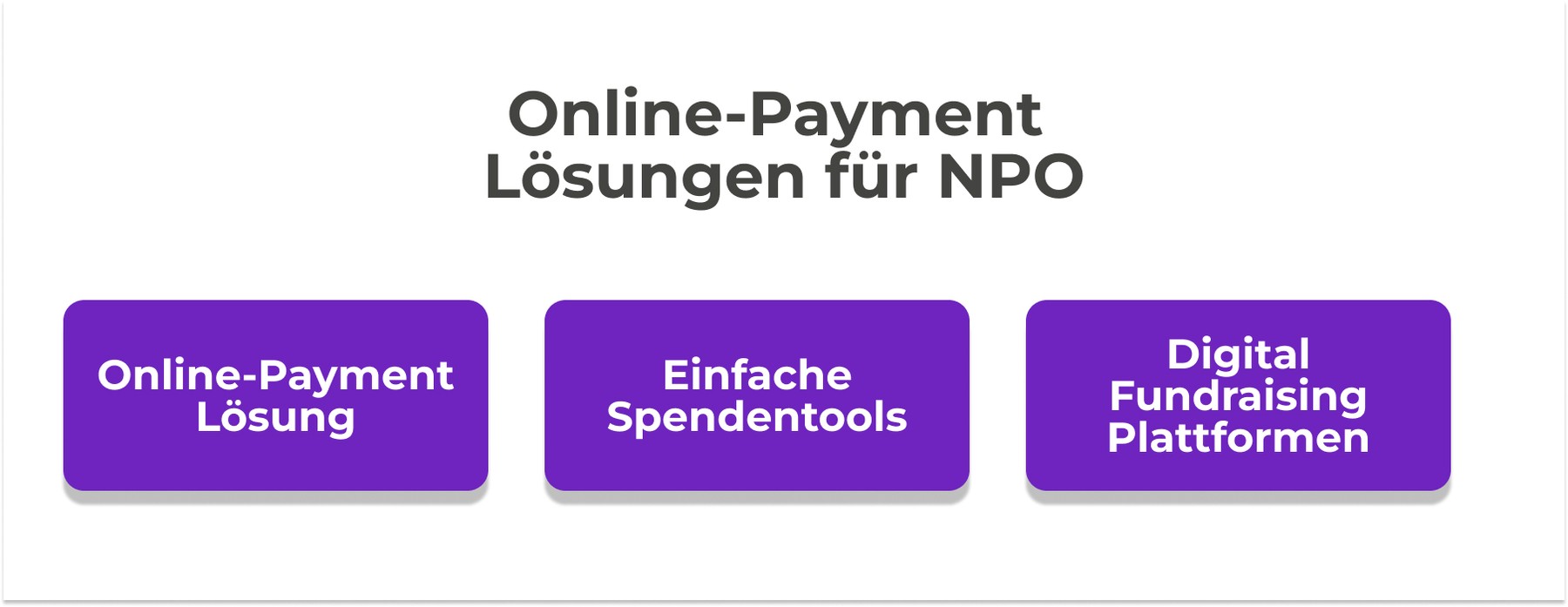 Online Payment Lösungen für NPO