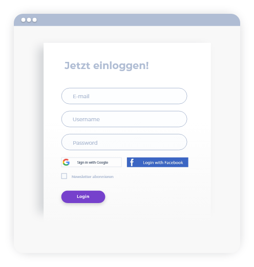 Loginbereich